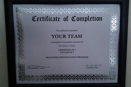 certified in 5 certificate